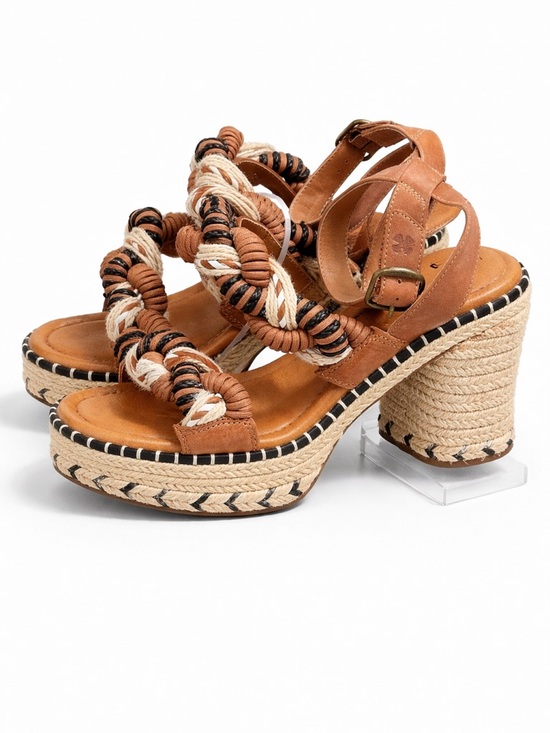 Lucky Brand Shoes - Lucky Brand Woven Tan and Black Sandals